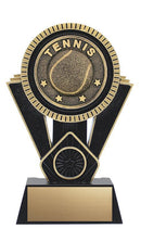 Resin Apex Tennis Trophy in Black and Gold - shoptrophies.com