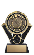 Resin Apex Tennis Trophy in Black and Gold - shoptrophies.com