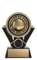 Resin Apex Volleyball Black Gold Trophy - shoptrophies.com