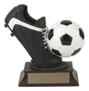 Resin Ball and Shoes Soccer Trophy - shoptrophies.com