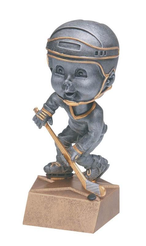Resin Bobblehead Male Hockey Trophy - shoptrophies.com
