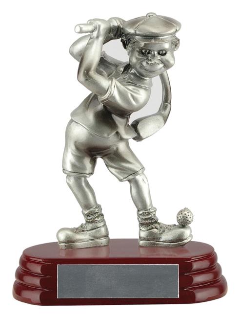 Resin Comic Male Golf Player Trophy - shoptrophies.com