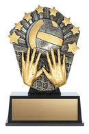 Resin Cosmos Mini VolleyballTrophy - shoptrophies.com