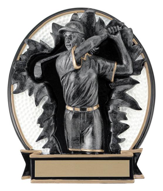 Resin Female Golf Player Trophy - shoptrophies.com