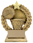 Resin Garland Basketball Trophy - shoptrophies.com
