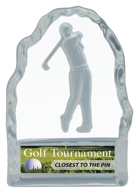 Resin Glass Iceberg Golf Trophy - shoptrophies.com