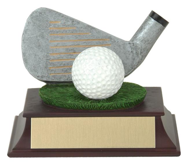 Resin Golf Club & Ball Trophy - shoptrophies.com