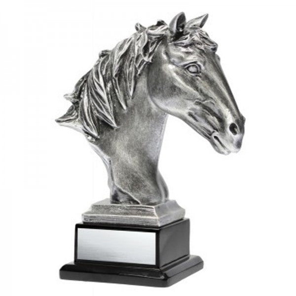 Resin Horse Head Silver Trophy - shoptrophies.com