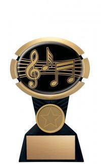 Resin Impact Series Music Trophy in Gold and Black - shoptrophies.com