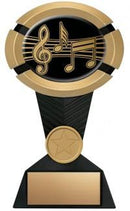 Resin Impact Series Music Trophy in Gold and Black - shoptrophies.com
