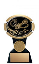 Resin Impact Swimming Trophy in Black and Gold - shoptrophies.com
