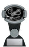 Resin Impact Swimming Trophy in Black and Silver - shoptrophies.com