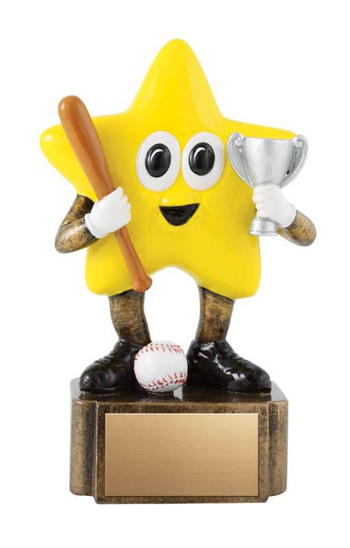 Resin Little Star Baseball Trophy - shoptrophies.com