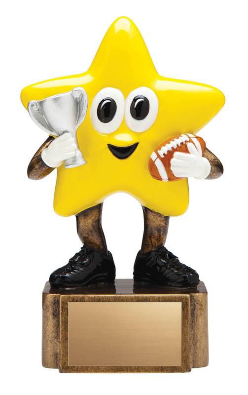Resin Little Star Football Trophy - shoptrophies.com