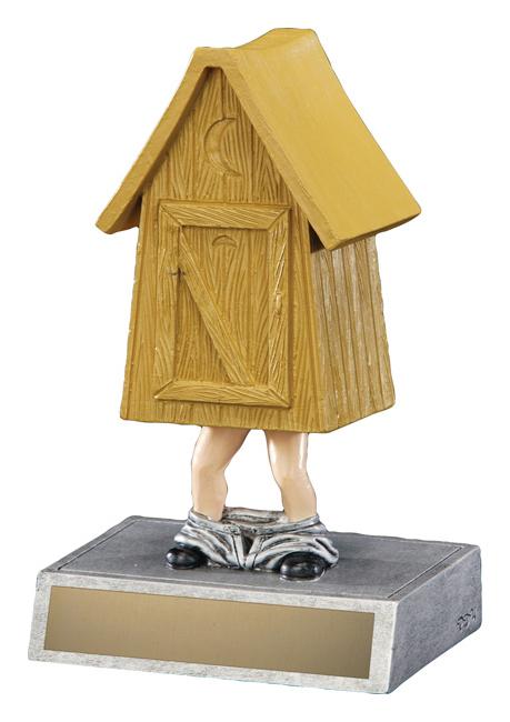 Resin Outhouse Trophy - shoptrophies.com