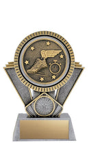 Resin Silver Gold Apex Track Trophy - shoptrophies.com