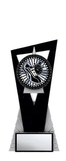 Resin Solar Black Silver Track Trophy - shoptrophies.com