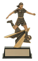 Resin Star Power Female Soccer Trophy - shoptrophies.com