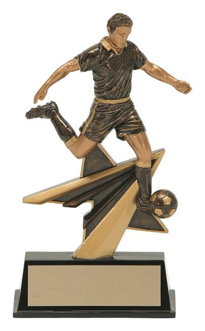Resin Star Power Male Soccer Trophy - shoptrophies.com