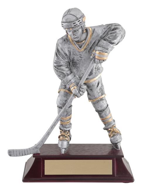 Resin Vintage Male Hockey Player 1 Trophy - shoptrophies.com