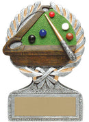 Resin Vintage Wreath Billiards Trophy - shoptrophies.com