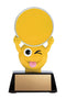 Resin Wink Face Emoji Insert Holder Trophy - shoptrophies.com