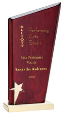 Rosewood Peak Plaque Star Award - shoptrophies.com