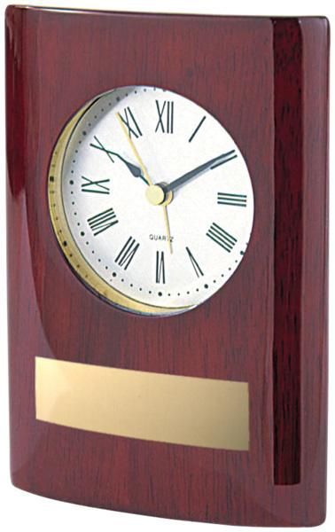 Rosewood Stand-Up Clock - shoptrophies.com