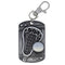 Silver Lacrosse Zipper Pull Dog Tag - shoptrophies.com