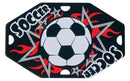 Soccer Aluminum Street Tag - shoptrophies.com