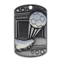 Soccer Dog Tag with Ball Chain - shoptrophies.com
