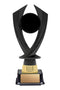 Solar Series Insert Holder Black and Gold Trophy with Riser - shoptrophies.com
