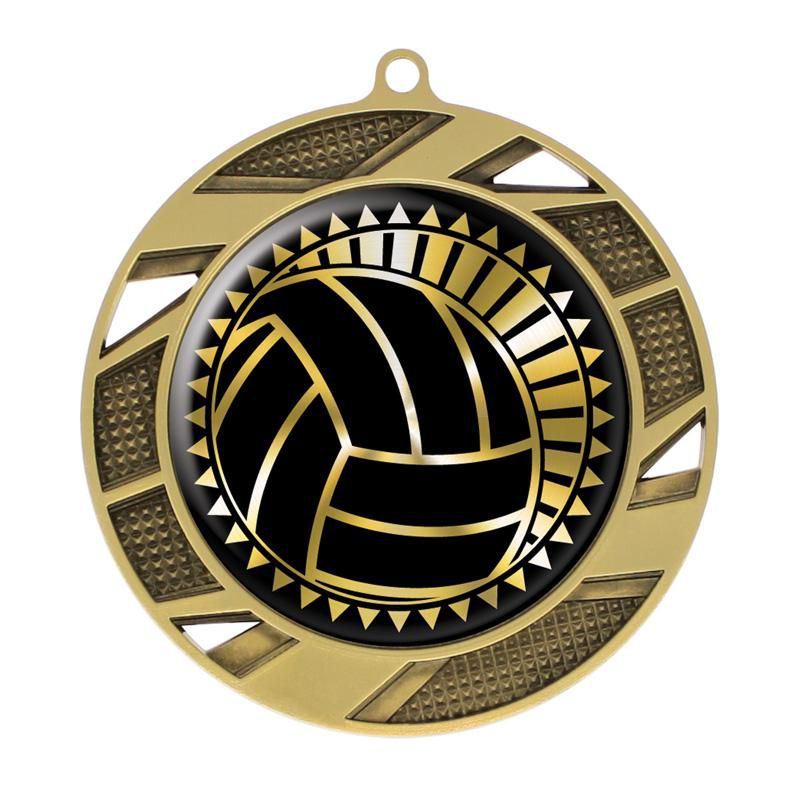 Solar Volleyball Medal - shoptrophies.com