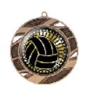 Solar Volleyball Medal - shoptrophies.com