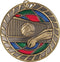Stained Glass Volleyball Medal - shoptrophies.com