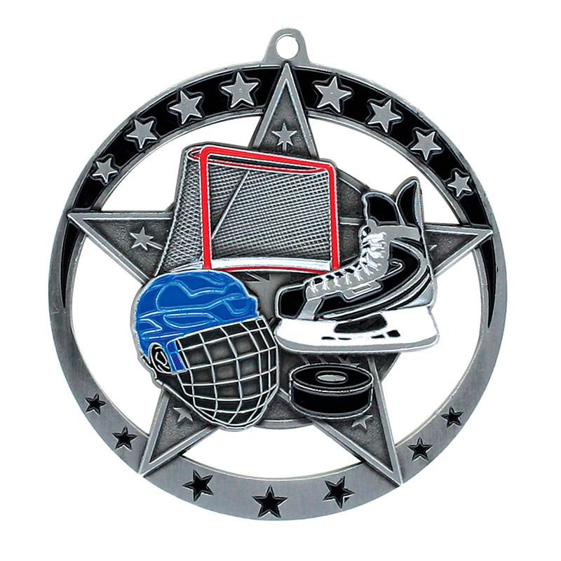 Star Hockey Medal - shoptrophies.com