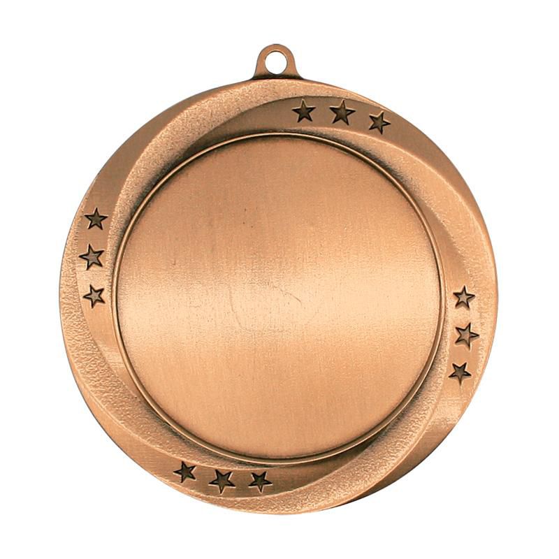Swirls Star Medal (2.75") - shoptrophies.com