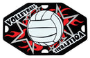 Volleyball Aluminum Street Tag - shoptrophies.com